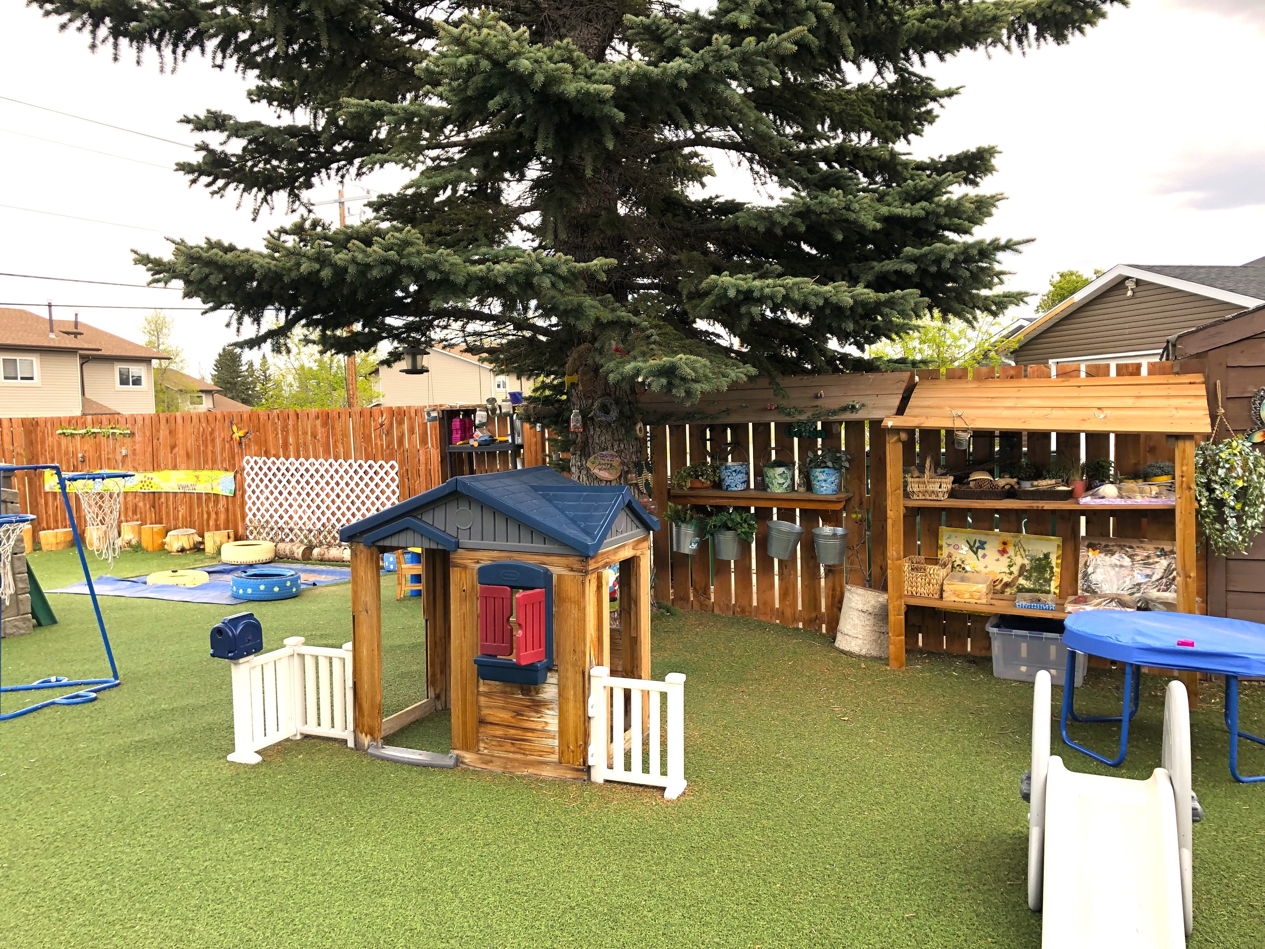 Children playing safely in the BrightPath Daycare playground in Falconridge.